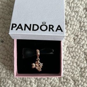 NWT - Pandora bracelet charm- heart wing angel dangle charm.